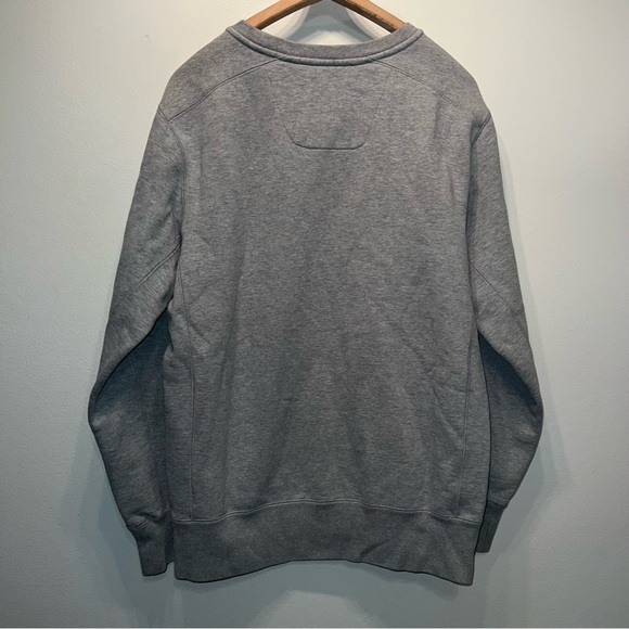 Nike NCAA Clemson Tigers Heavy Crew Neck Sweater Size Medium Grey Cotton - Picture 5 of 7